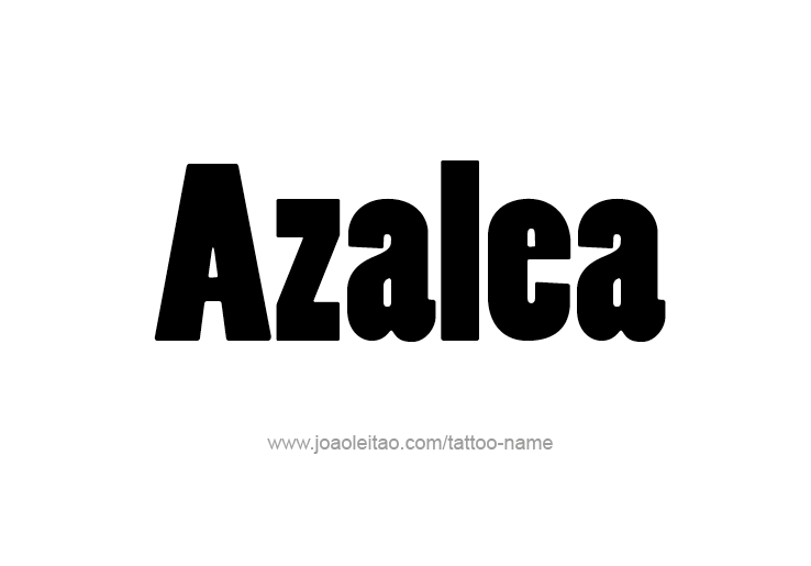 Tattoo Design Name Azalea 