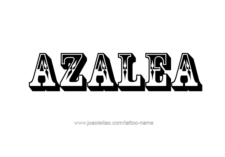 Tattoo Design Name Azalea 