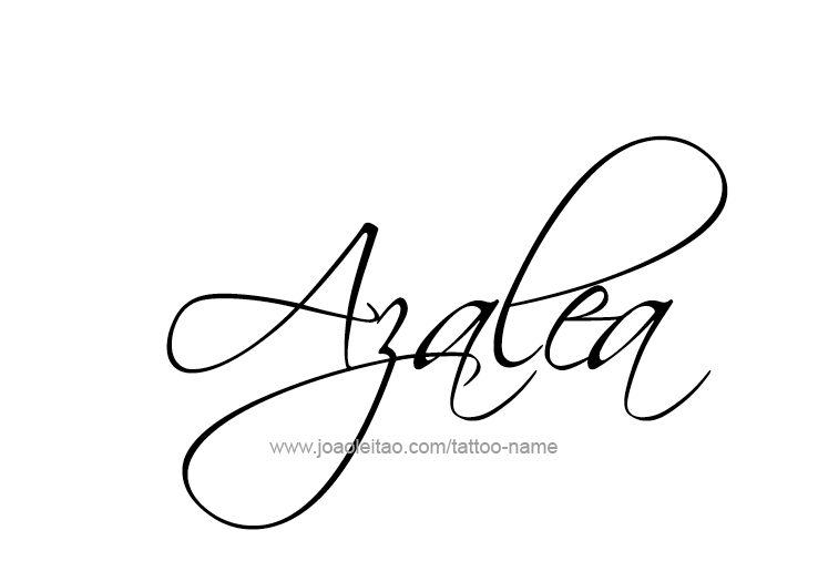 Tattoo Design Name Azalea 