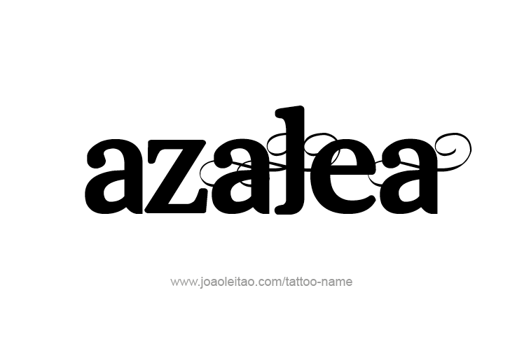 Tattoo Design Name Azalea 