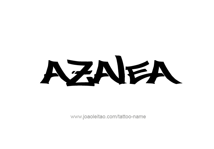 Tattoo Design Name Azalea 