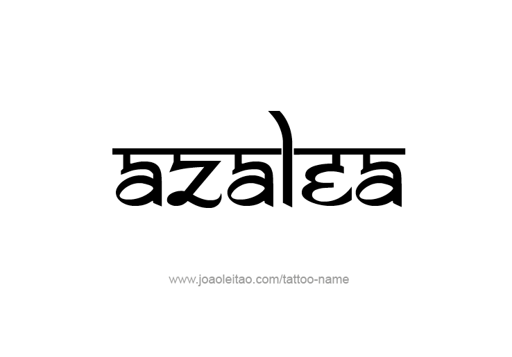 Tattoo Design Name Azalea 