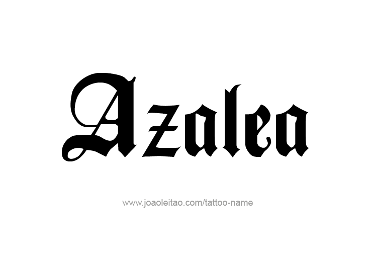 Tattoo Design Name Azalea 