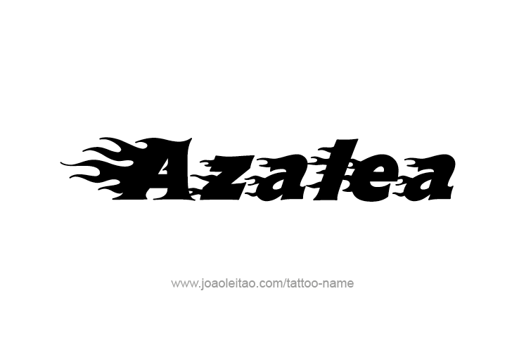 Tattoo Design Name Azalea 