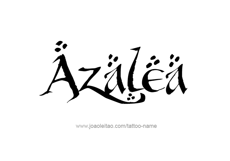 Tattoo Design Name Azalea 