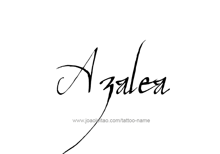 Tattoo Design Name Azalea 