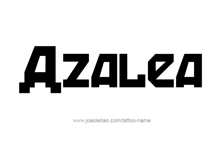 Tattoo Design Name Azalea 