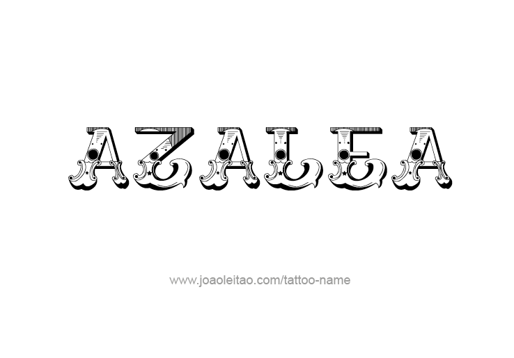 Tattoo Design Name Azalea 