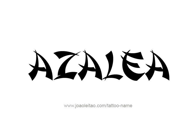 Tattoo Design Name Azalea 