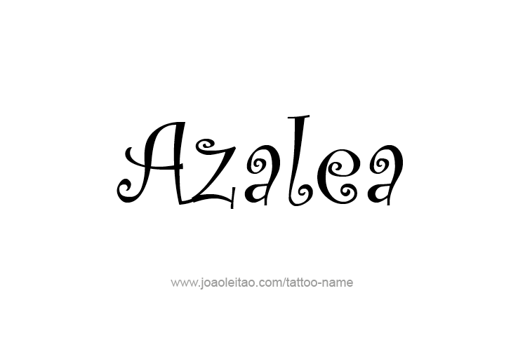 Tattoo Design Name Azalea 