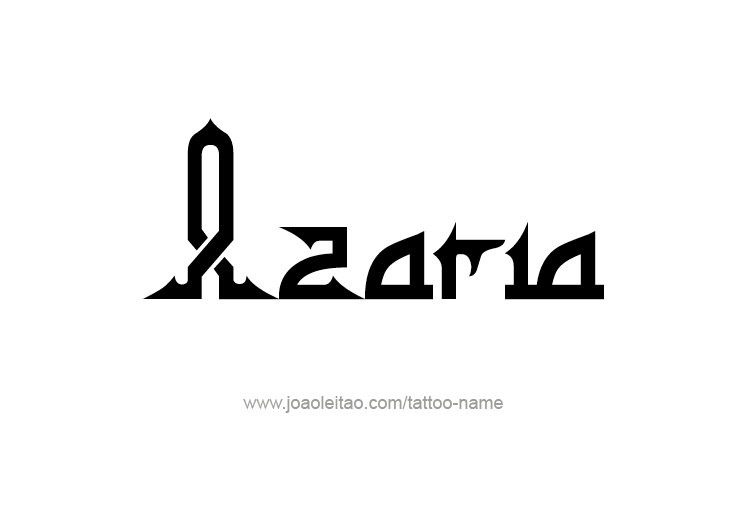 Tattoo Design Name Azaria 