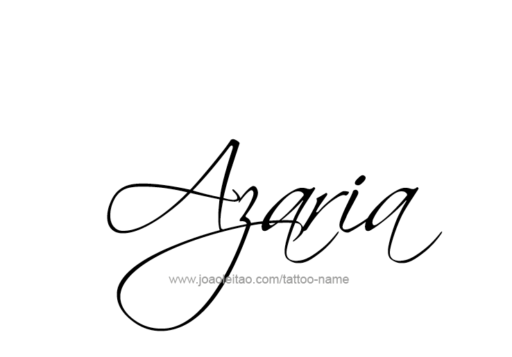 Tattoo Design Name Azaria 
