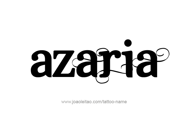 Tattoo Design Name Azaria 