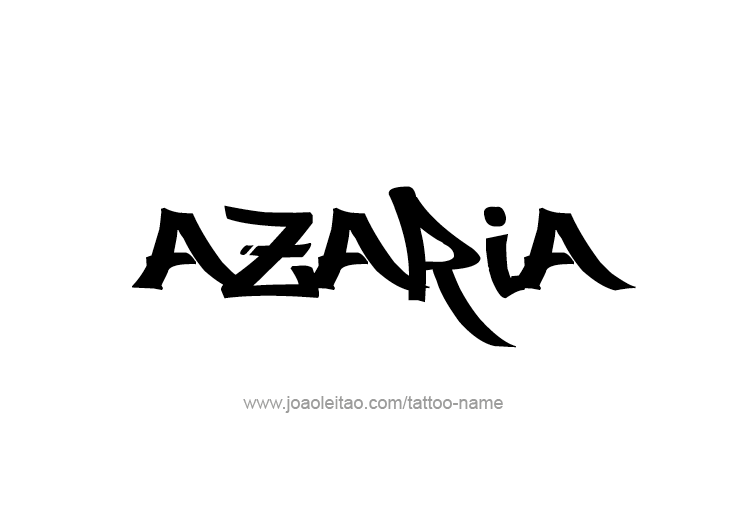 Tattoo Design Name Azaria 