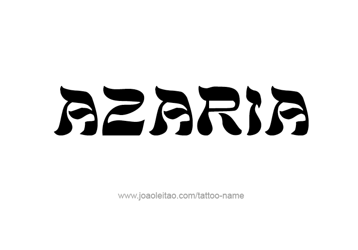 Tattoo Design Name Azaria 