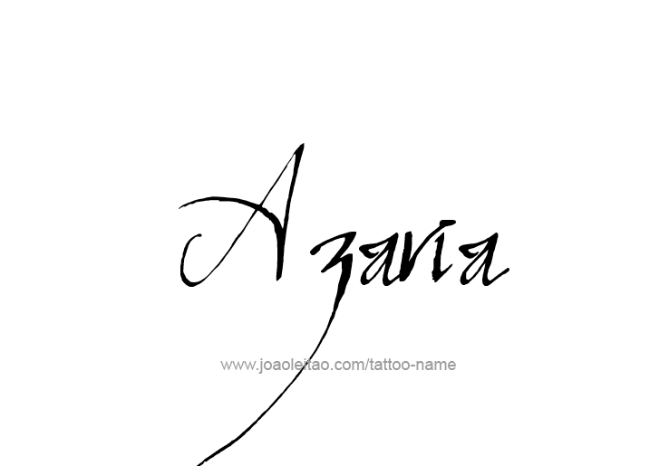 Tattoo Design Name Azaria 