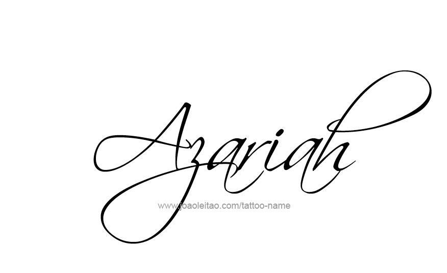 Tattoo Design Name Azariah 