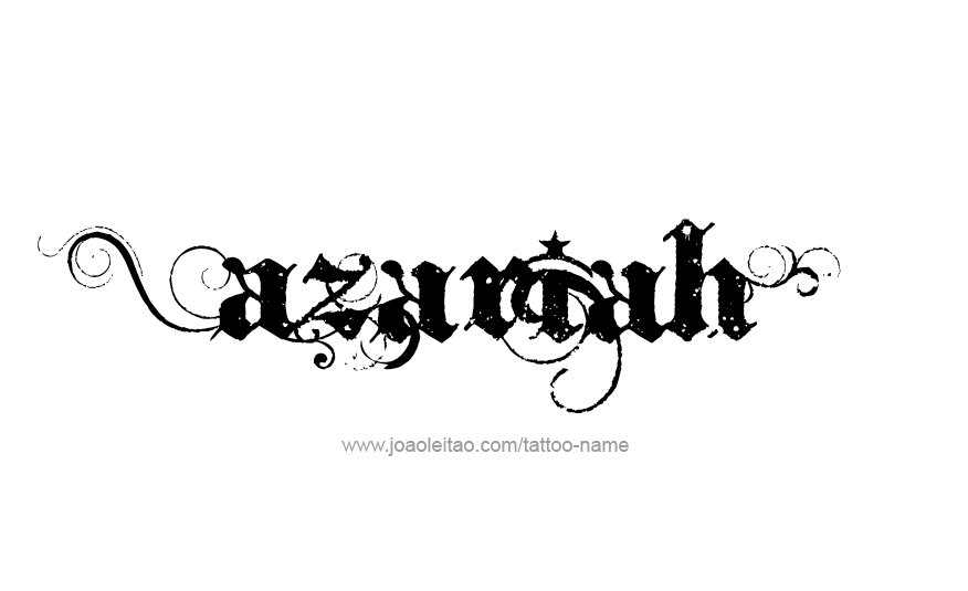 Tattoo Design Name Azariah 