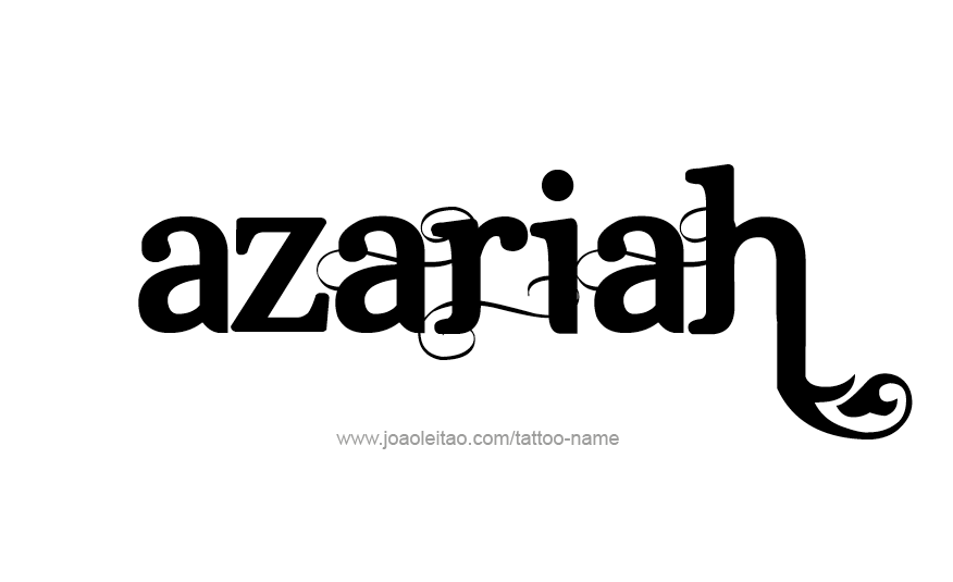 Tattoo Design Name Azariah 