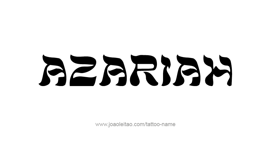 Tattoo Design Name Azariah 