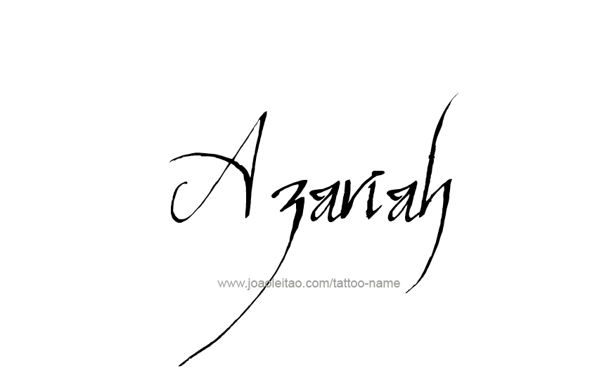 Tattoo Design Name Azariah 