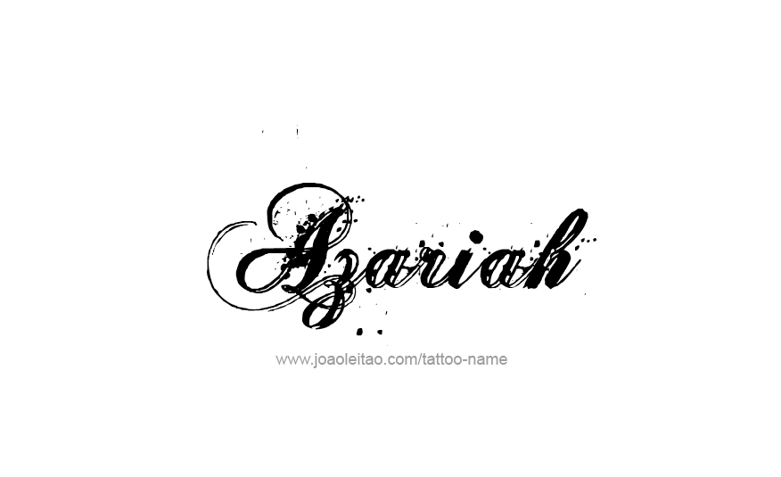 Tattoo Design Name Azariah 