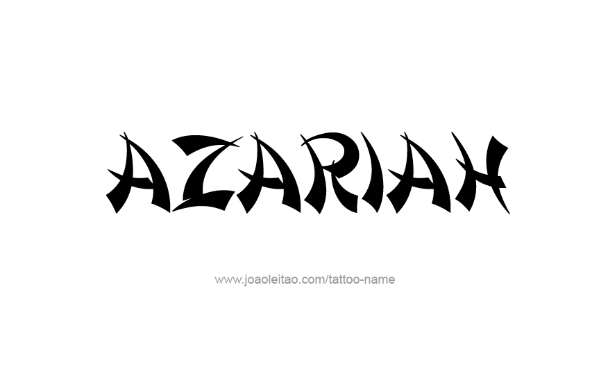 Tattoo Design Name Azariah 