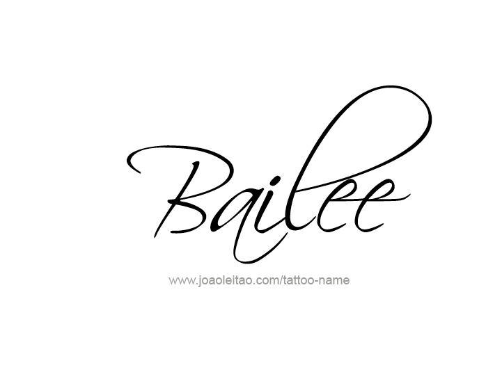 Tattoo Design Name Bailee 