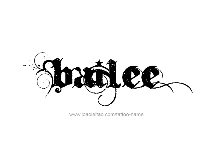 Tattoo Design Name Bailee 