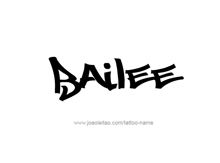 Tattoo Design Name Bailee 