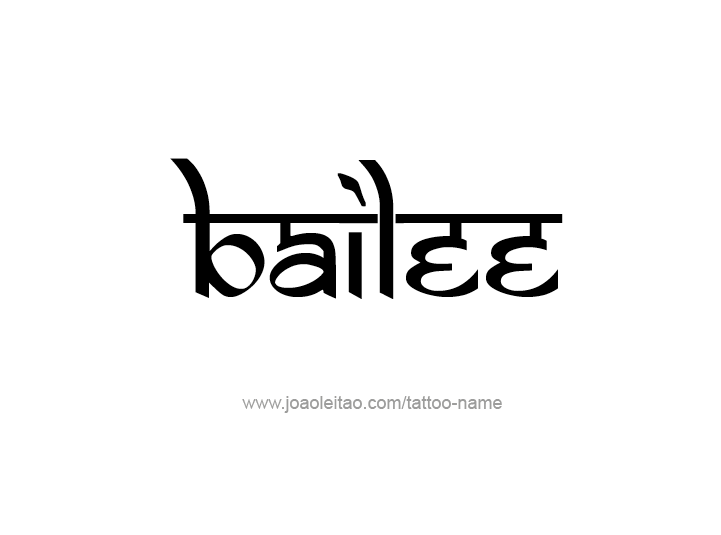 Tattoo Design Name Bailee 