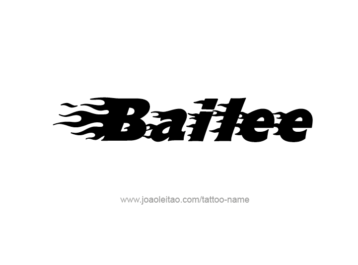 Tattoo Design Name Bailee 