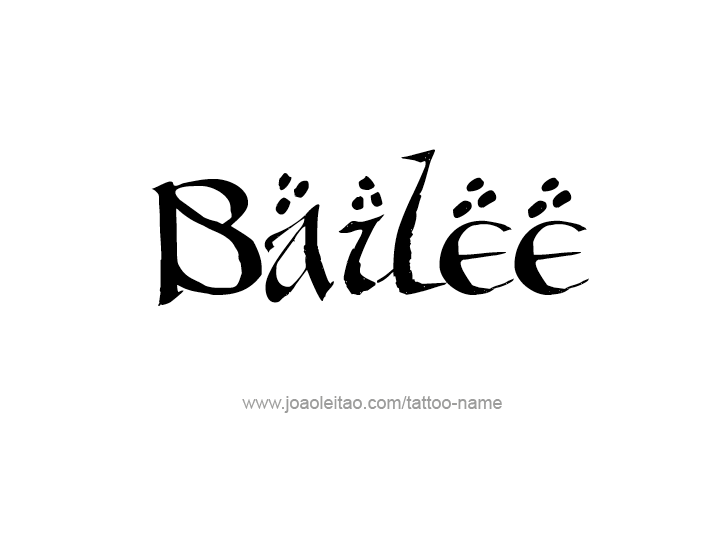 Tattoo Design Name Bailee 