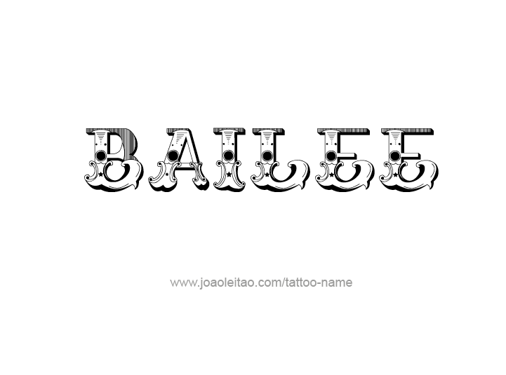Tattoo Design Name Bailee 