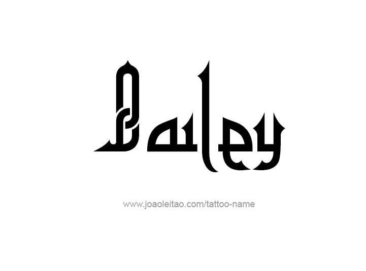 Tattoo Design Name Bailey 