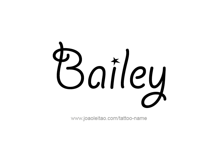 Tattoo Design Name Bailey 