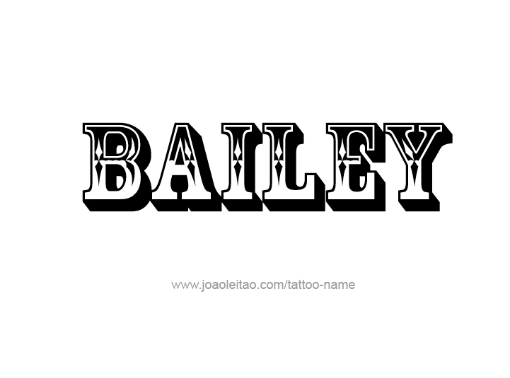 Tattoo Design Name Bailey 