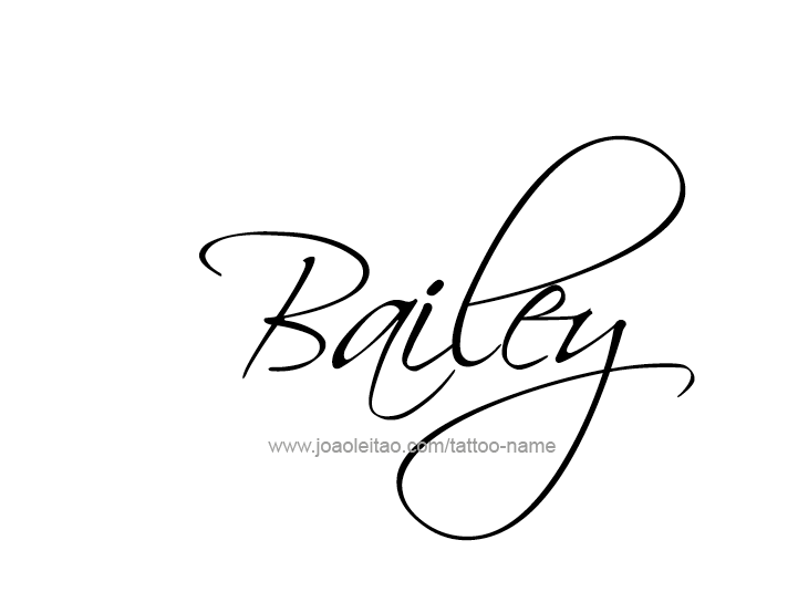 Tattoo Design Name Bailey 