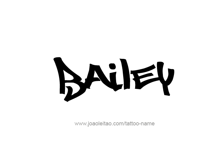 Tattoo Design Name Bailey 