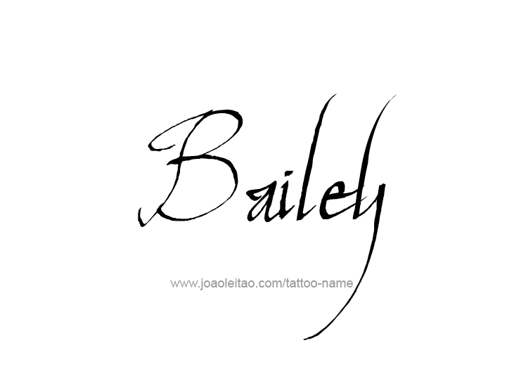 Tattoo Design Name Bailey 