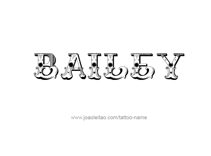 Tattoo Design Name Bailey 