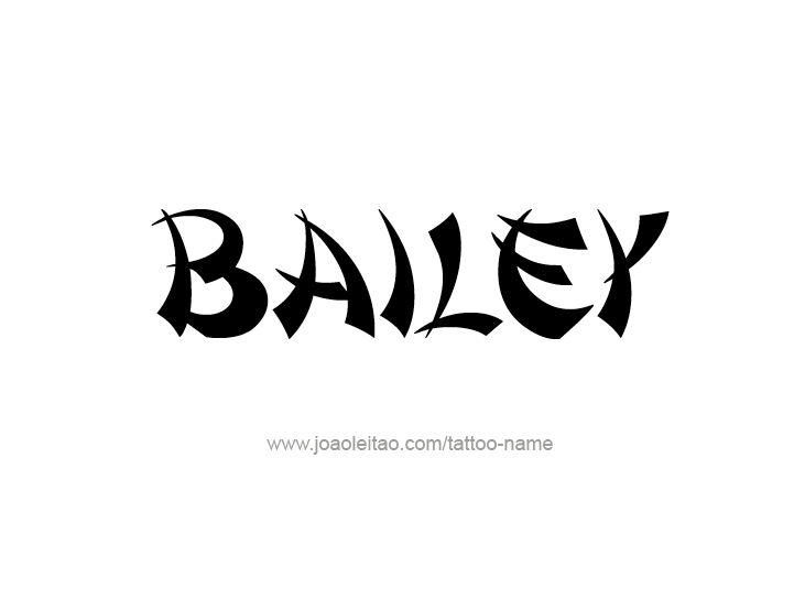 Tattoo Design Name Bailey 