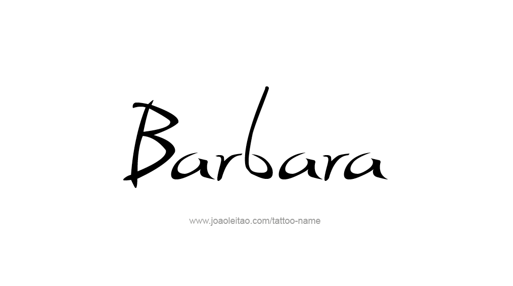 Tattoo Design Name Barbara 