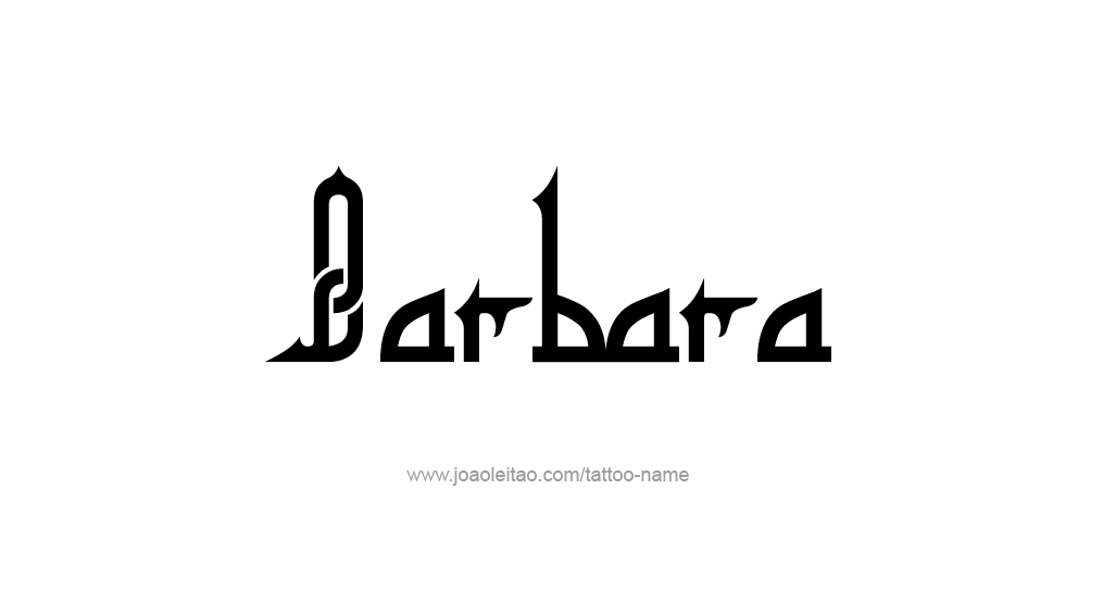 Tattoo Design Name Barbara 