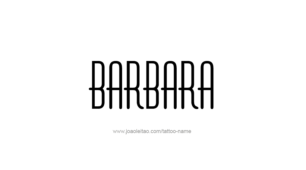 Tattoo Design Name Barbara 