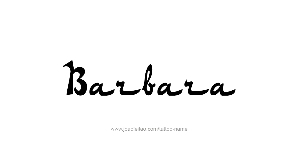 Tattoo Design Name Barbara 