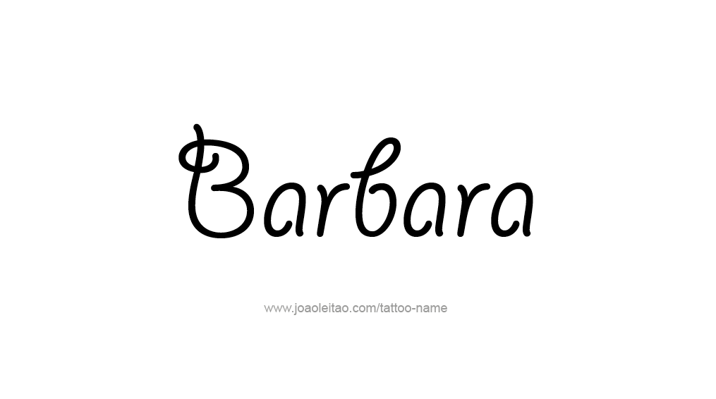 Tattoo Design Name Barbara 