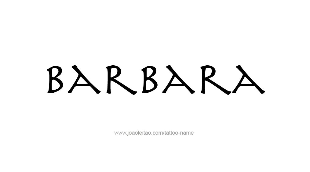 Tattoo Design Name Barbara 