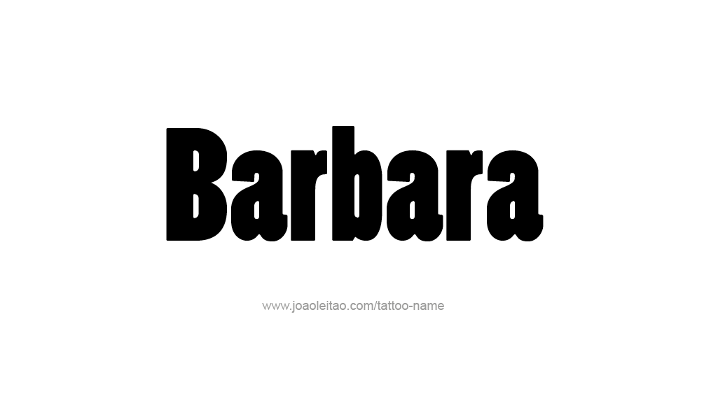 Tattoo Design Name Barbara 