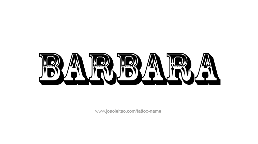 Tattoo Design Name Barbara 